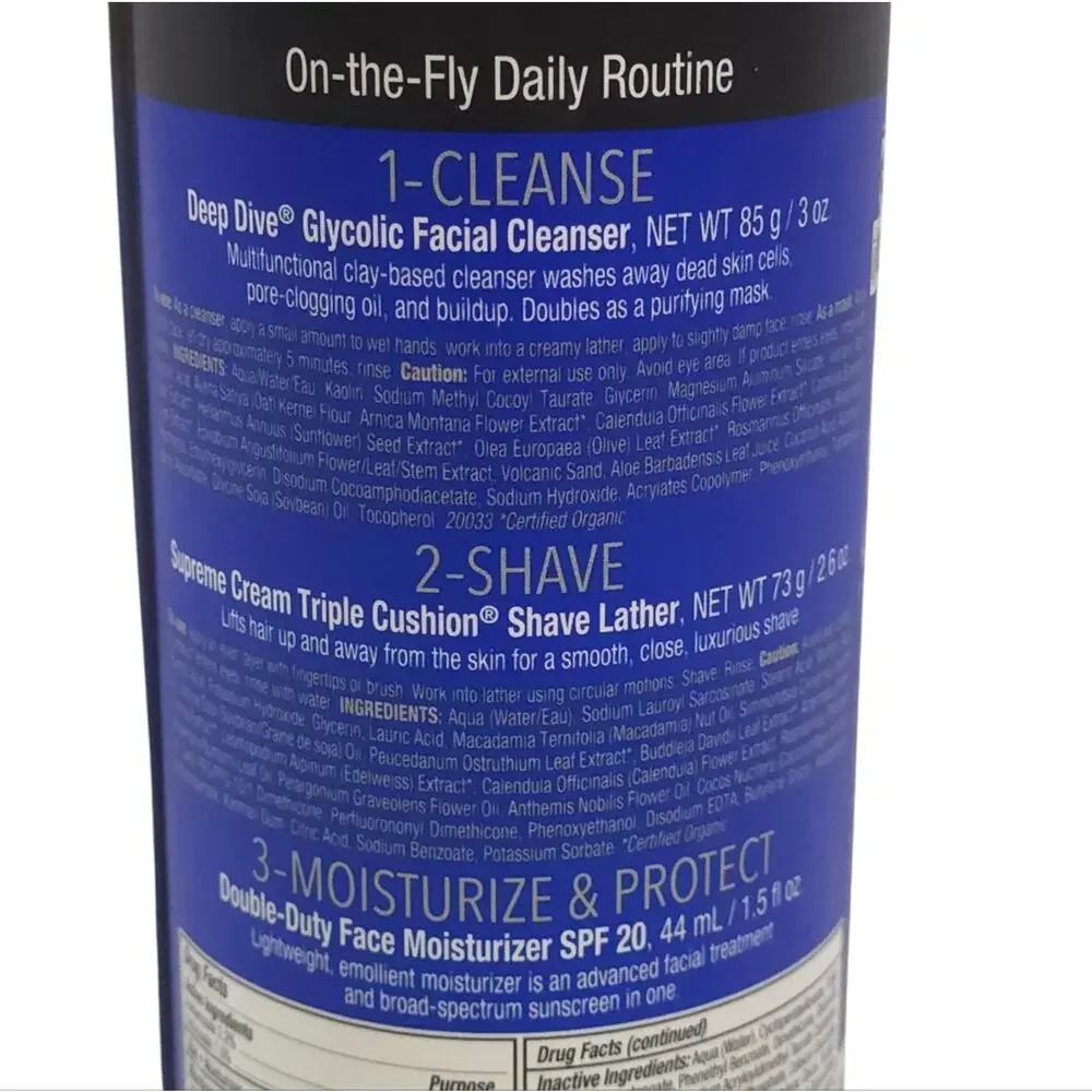 Jack Black Carry On Essentials On The Fly Daily Routine Cleanser Moisturizer
